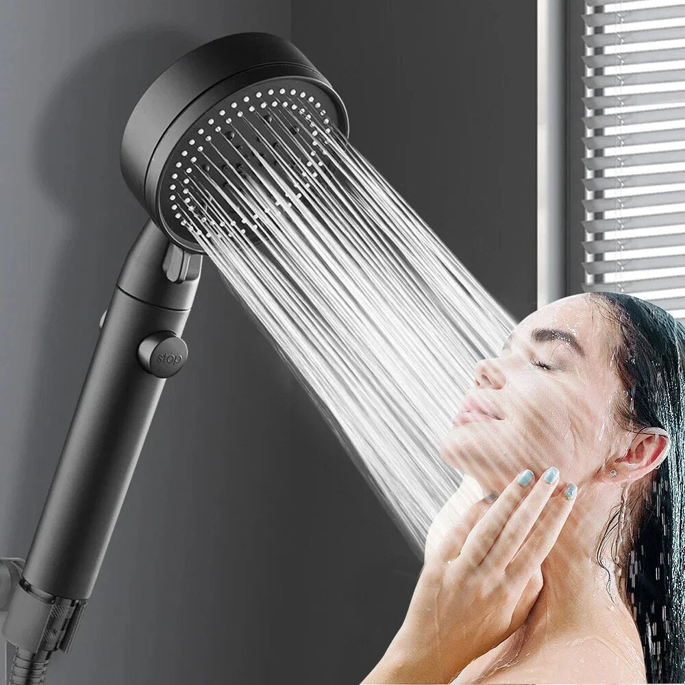 Revitalizing High-Pressure Showerhead with Flexible Hose