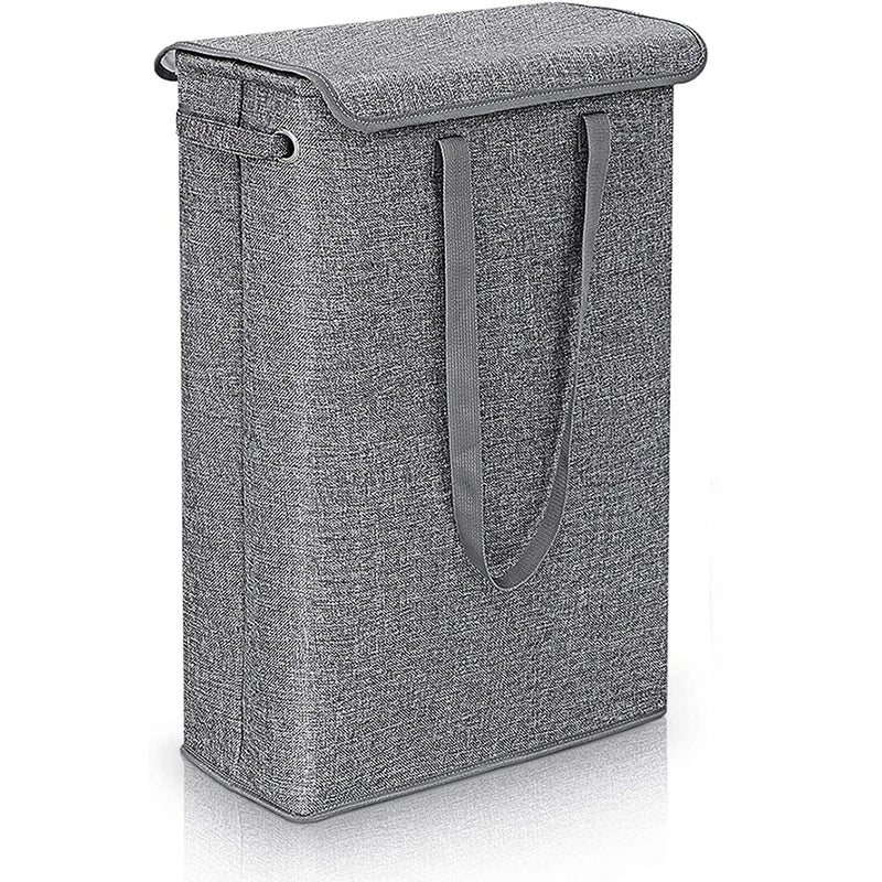 Slim 45L Laundry Basket with Lid