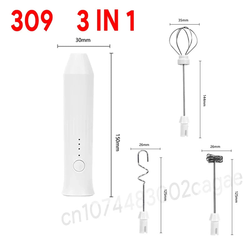 BrewMaster Electric Milk Whisker | USB Rechargeable Frother for Beverages