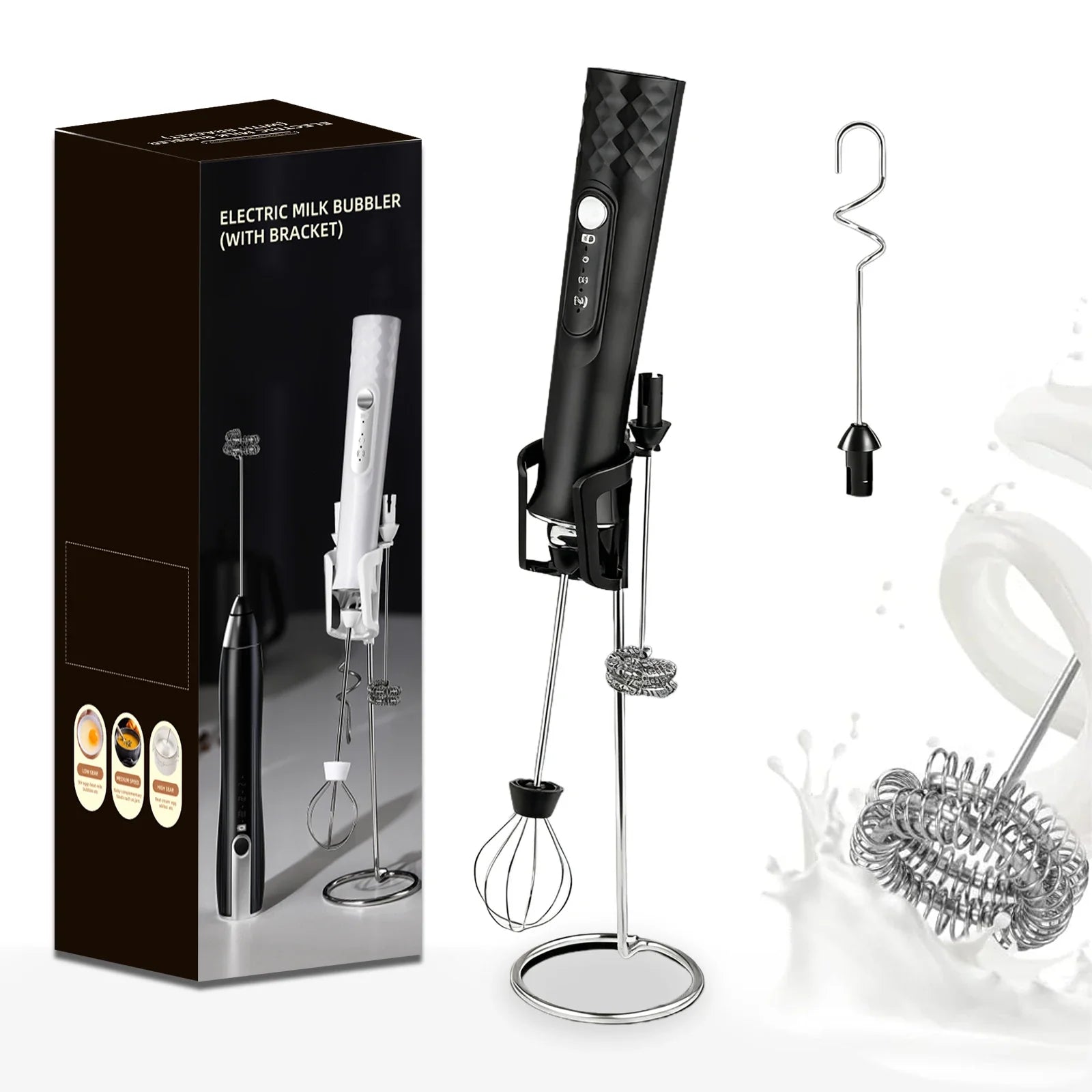 WhiskWave Rechargeable Milk Frother | Effortless Foam for Lattes & More