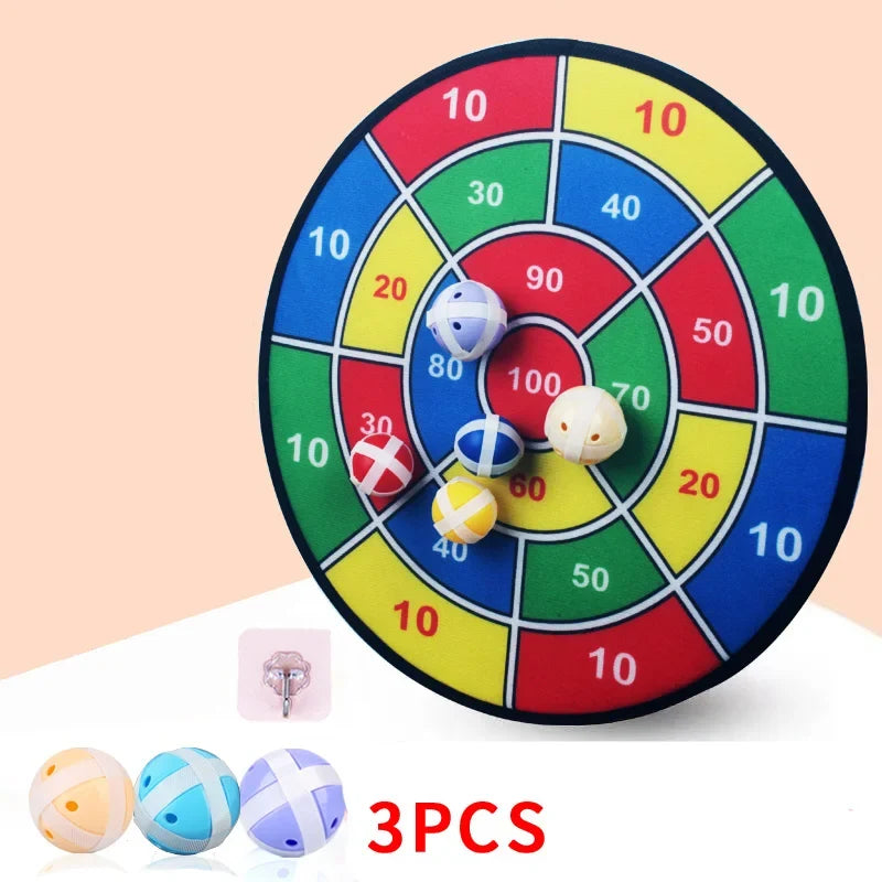 Family Fun Target Toss Game with Sticky Balls for Kids