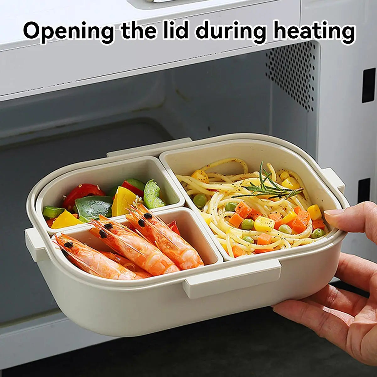 SmartLunch Organizer – 800ml, Three-Section Leak-Resistant Container