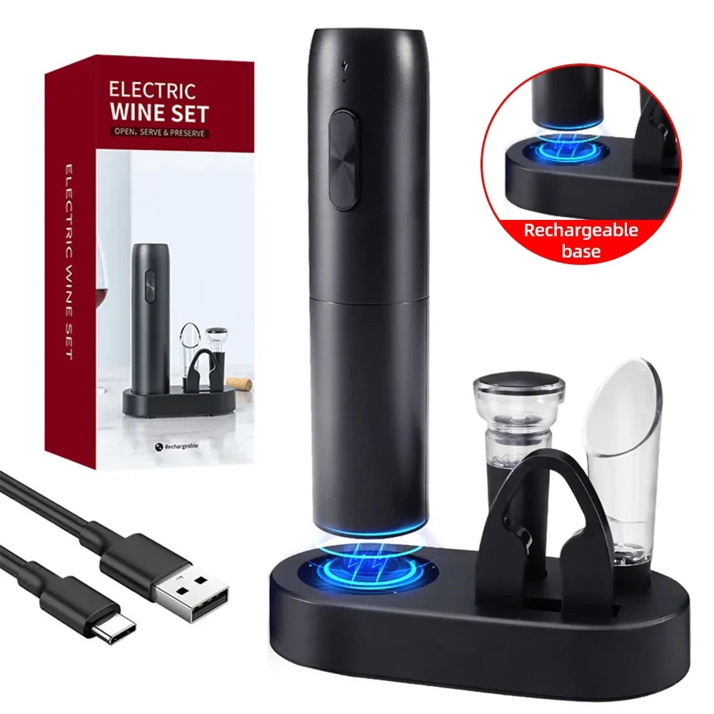 Effortless Wine Opening with the VinoEase Electric Corkscrew