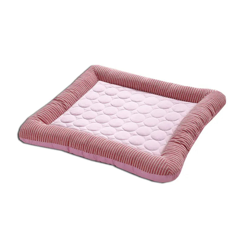 BreezyPaw Comfort Mat – 100% Cotton Cooling Bed for Pets
