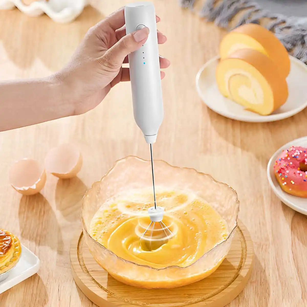 BrewMaster Portable Mixer | Rechargeable Handheld Frother & Beater