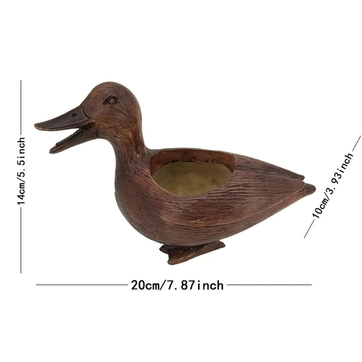 Flowerpot Duck Sculpture – Quirky Planter Design