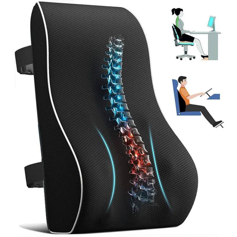 ComfyDrive Lumbar Support Cushion – Ultimate Comfort for Cars & Office