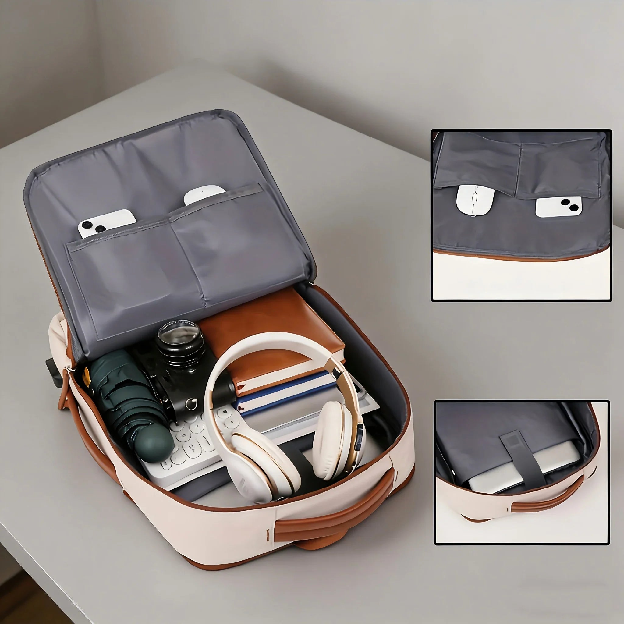 Versatile 36-55L Expandable Laptop Backpack – Perfect for Travel and Work