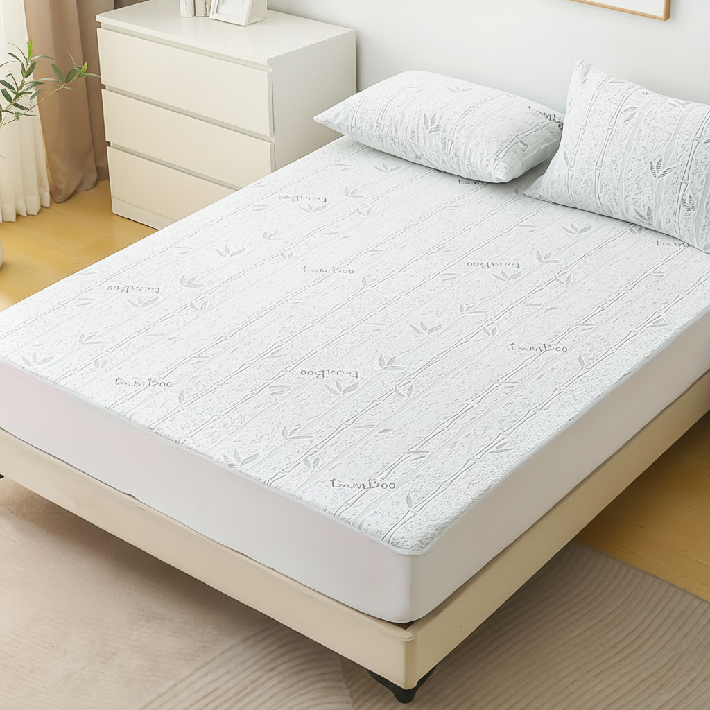 EcoComfort – Ultra-Breathable Bamboo Mattress Protector for Summer Bliss