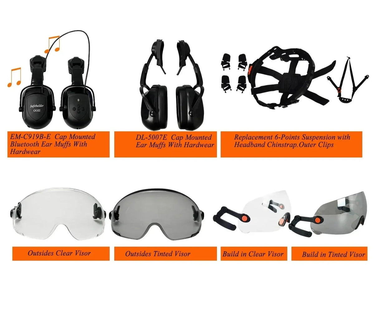 Guardian Shield | Hard Hat with Built-In Eye Protection
