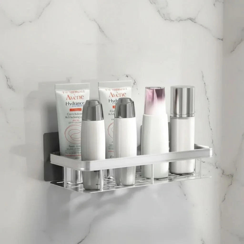 SleekWall – No-Drill Bathroom Shelf for Stylish Spaces