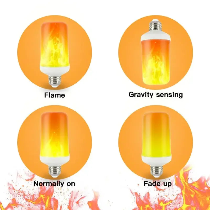 FlickerGlow - LED Flame Effect Bulb for Cozy Spaces