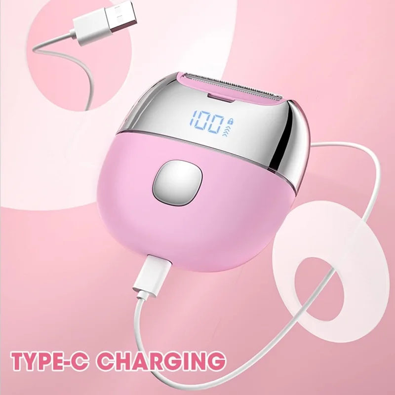 GlimmerGroom Women's Electric Trimmer – Versatile & Waterproof Hair Removal