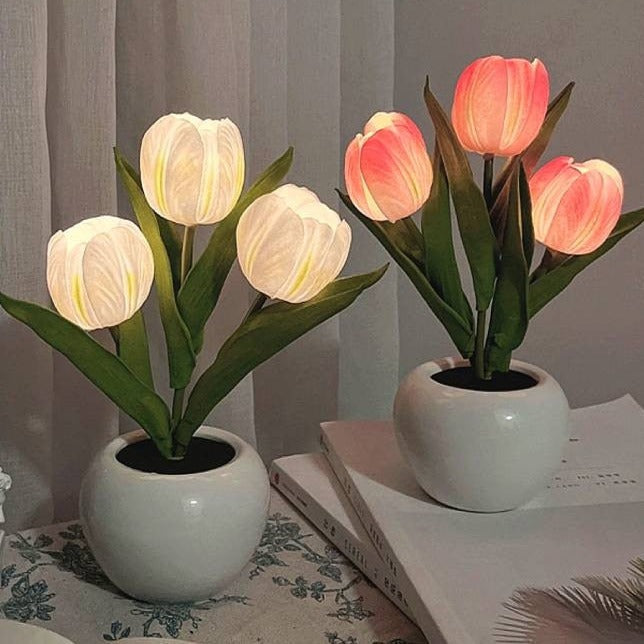 Luminous Tulip-Shaped Night Light