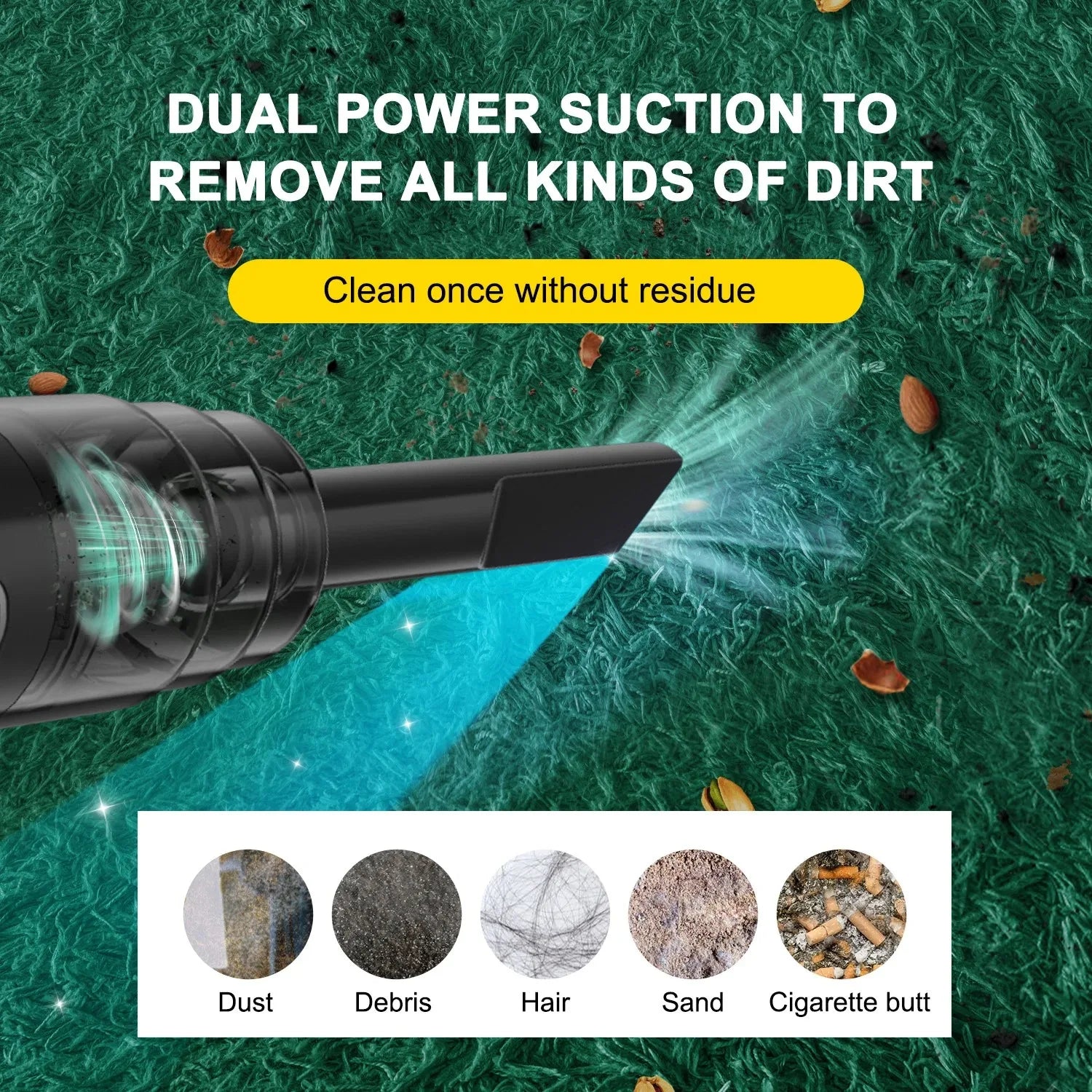 PowerClean 120W Portable Handheld Vacuum & Air Blower