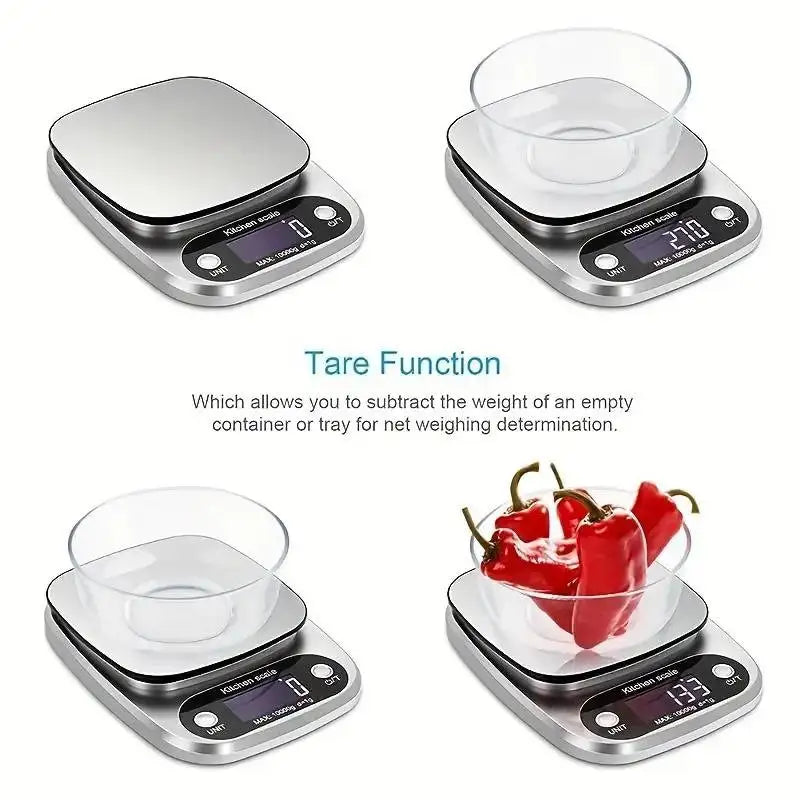Accurate Chef's Kitchen Scale | 10kg Digital Food Weighing Device