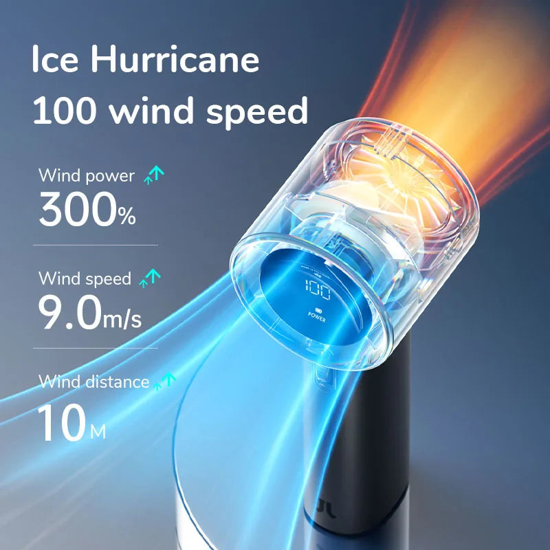 BreezeBuddy Mini Handheld Fan | Rechargeable & Ultra-Portable with 100 Speed Settings