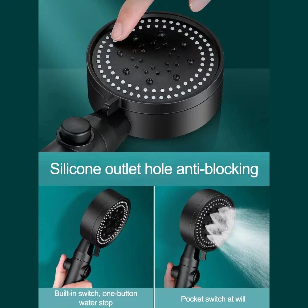 Revitalizing High-Pressure Showerhead with Flexible Hose