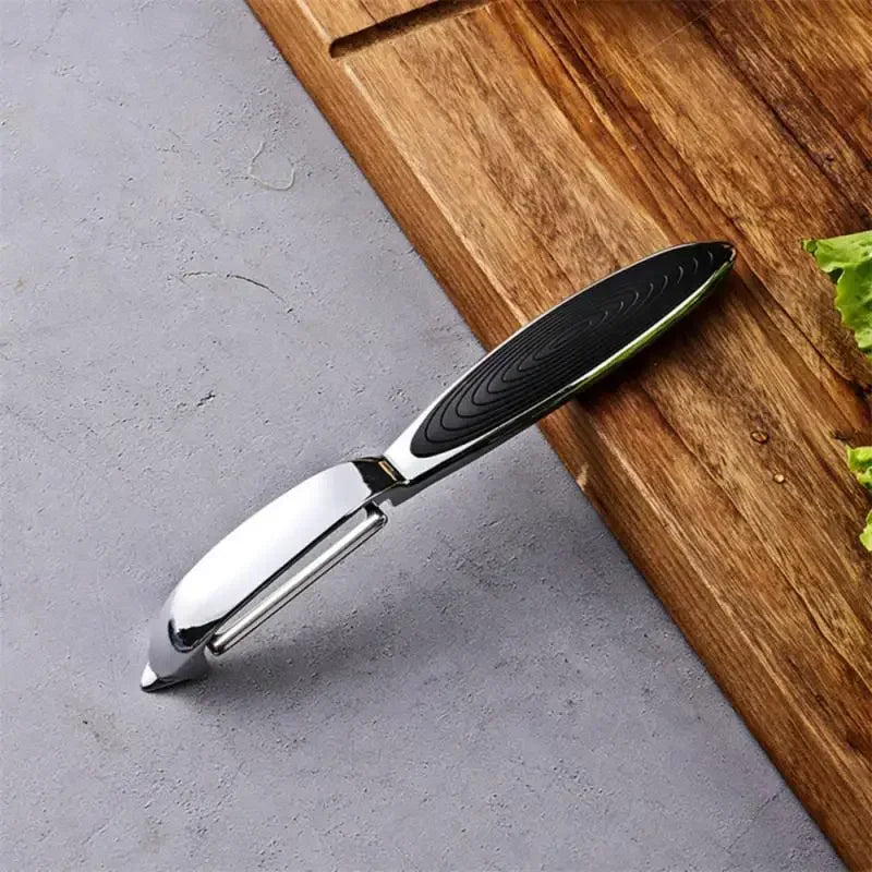 Dual-Function Stainless Steel Peeler & Grater for Effortless Prep