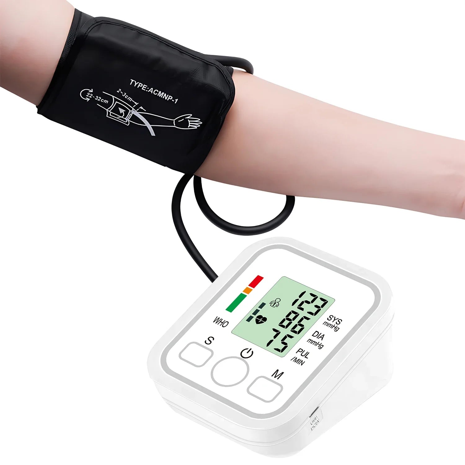SmartLife Automatic Upper Arm Blood Pressure Tracker – User-Friendly Digital Monitor for Home Health Checks