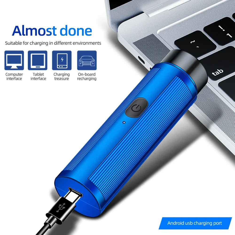 SwiftShave Compact Rechargeable Electric Razor for Men