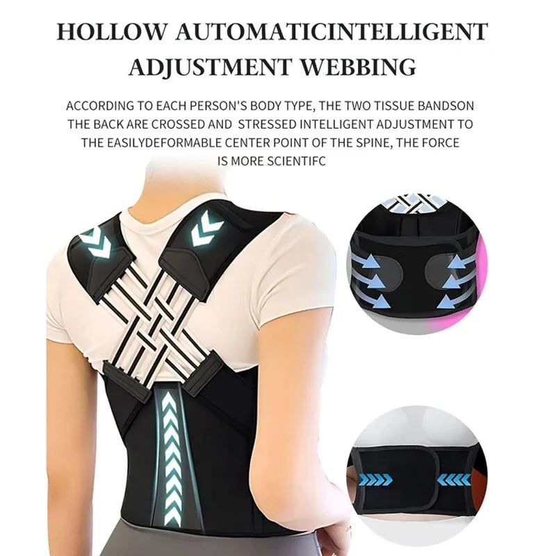 PostureBuddy Women's Back Support Brace – Comfortable & Adjustable