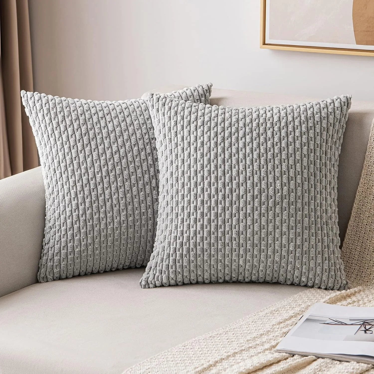 Bohemian Style Corduroy Pillow Covers