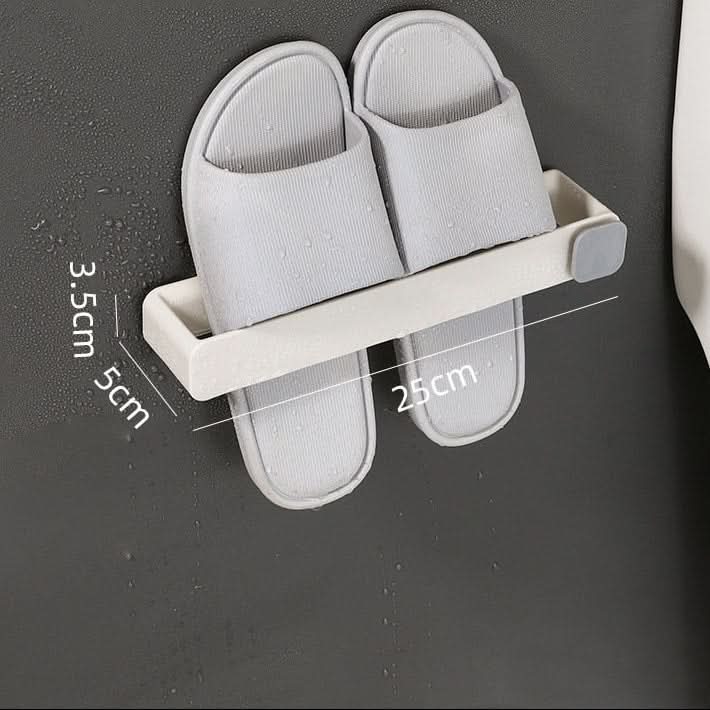 Sleek Space-Saving Slipper Rack for Organized Bathrooms