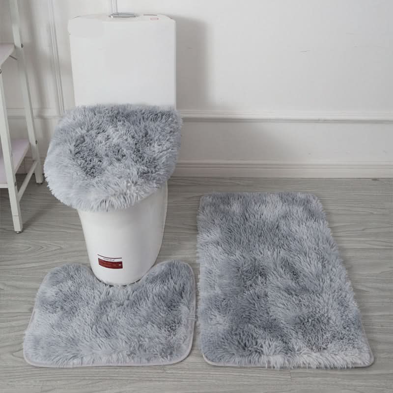 Chic Comfort – Coordinated Toilet Cover and Bath Mat Set