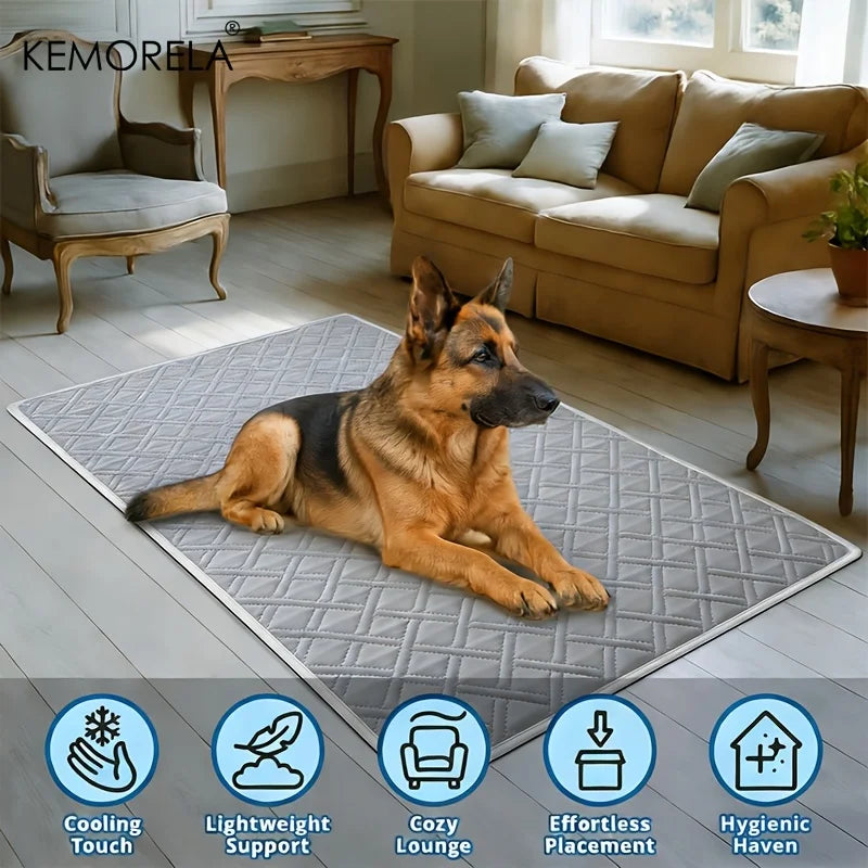 ChillPad Large Pet Cooling Mat – Breathable Anti-Slip Bed for Pets