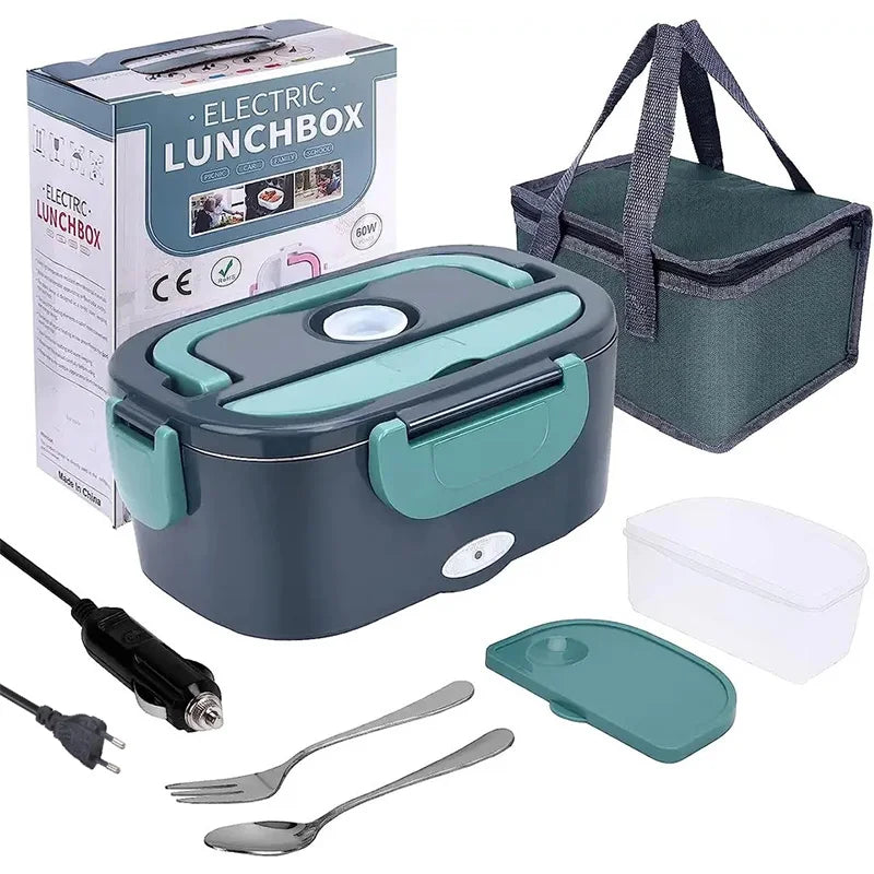 Portable 1.5L Electric Food Warmer – 60W Leak-Proof Lunch Box Heater