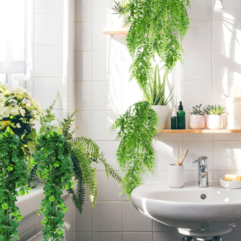 Vibrant Greenery Garland for Home and Garden Decor