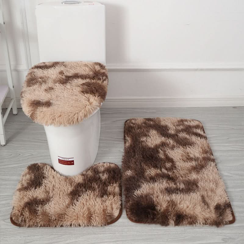 Chic Comfort – Coordinated Toilet Cover and Bath Mat Set