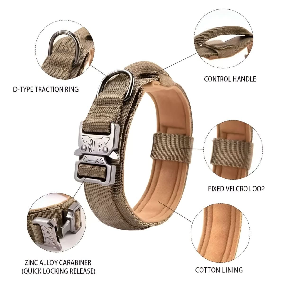 Ultimate Comfort Tactical Dog Collar Set – Adjustable & Durable