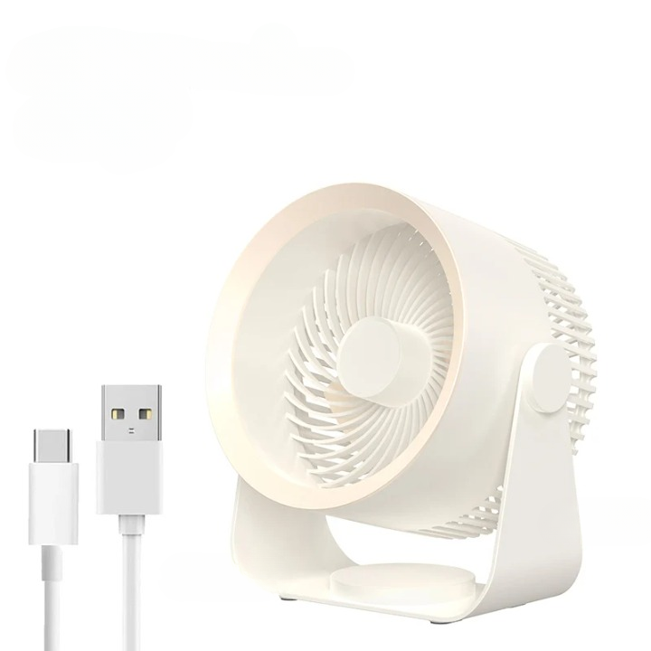 4000mAh Battery-Powered Electric Fan Circulator – Versatile Design
