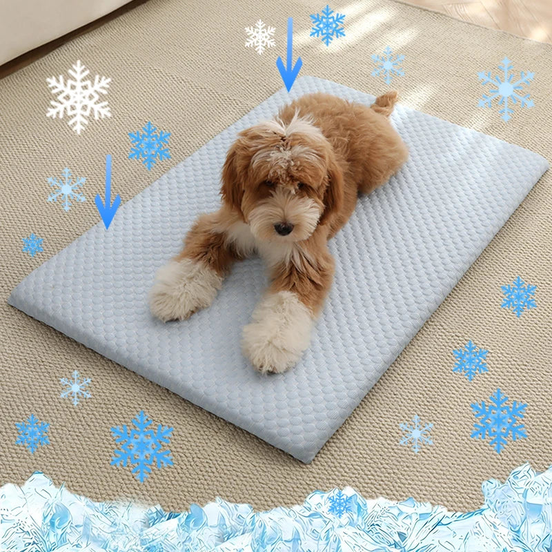 ChillPaws Cooling Pad – Breathable Non-Slip Dog Bed for Warm Days