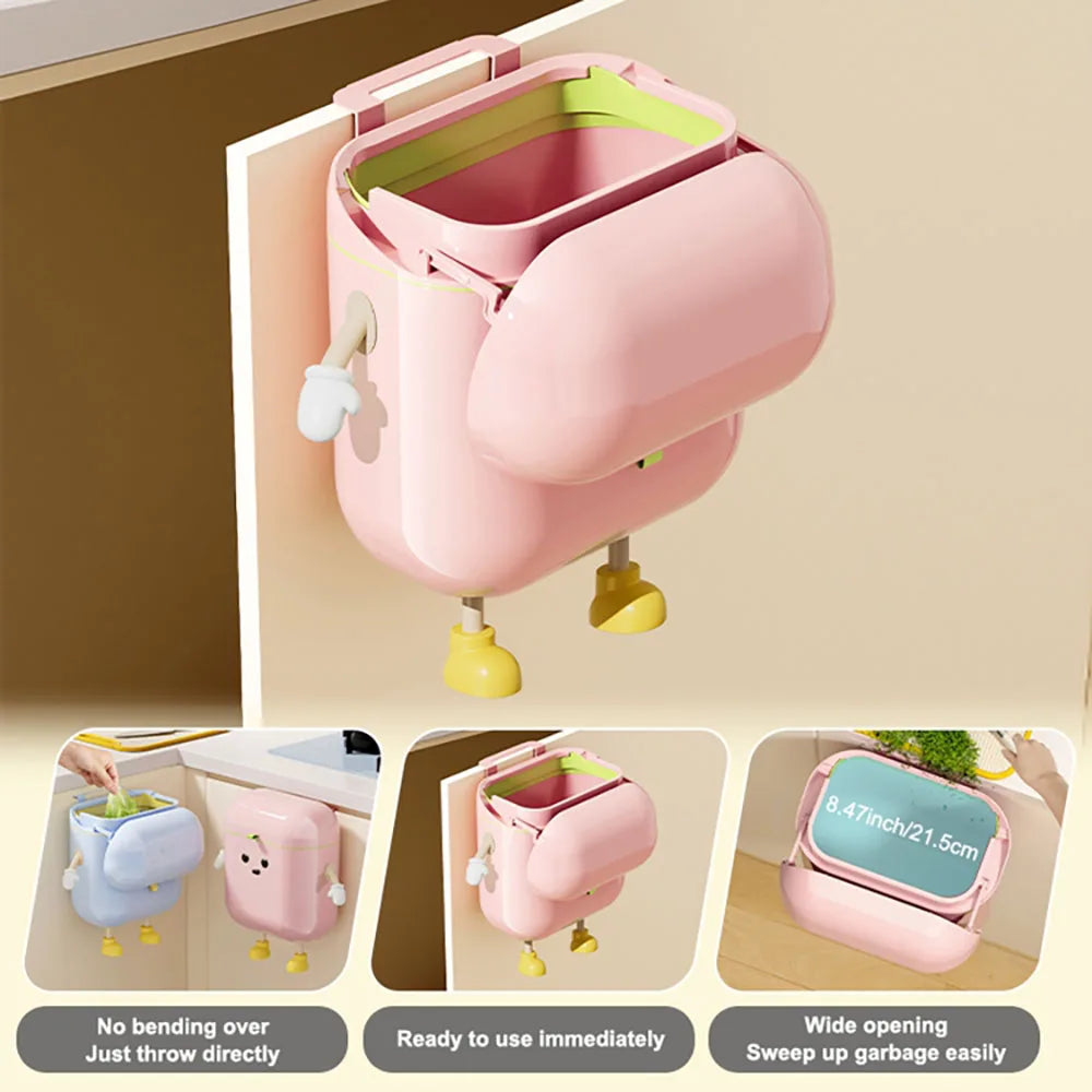 EcoSmart Food Waste Collector with Lid & Space-Saving Mount