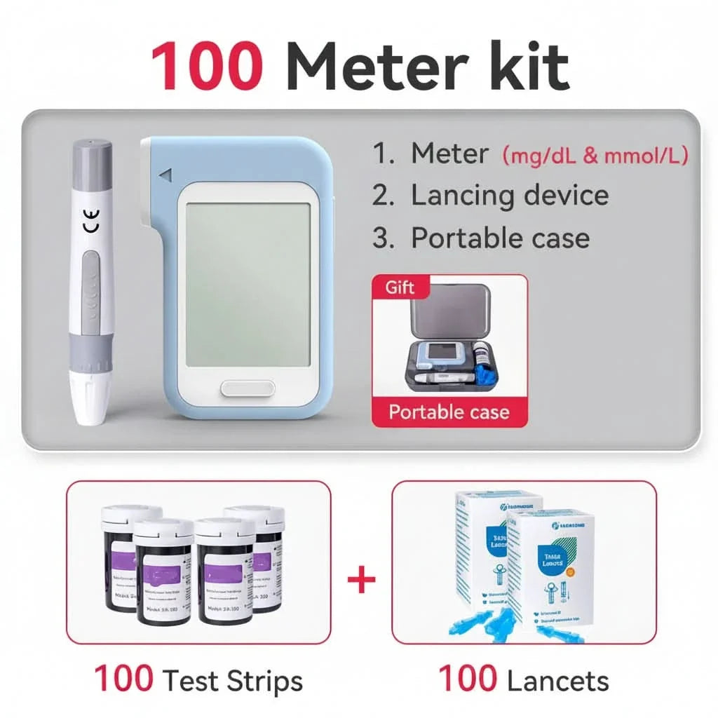 GlycoTrack – All-in-One Blood Sugar Testing Kit for Home & Travel