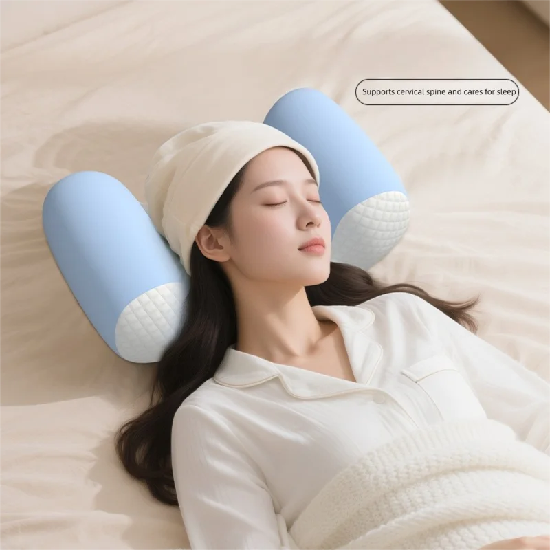 SerenitySupport Cervical Pillow for Side Sleepers – Premium Memory Foam Neck Cushion with Airy Stretch Cover