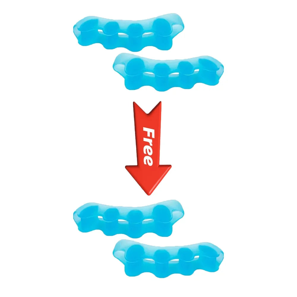 GentleFlex Silicone Toe Spacers – Soft Cushioned Comfort for Feet