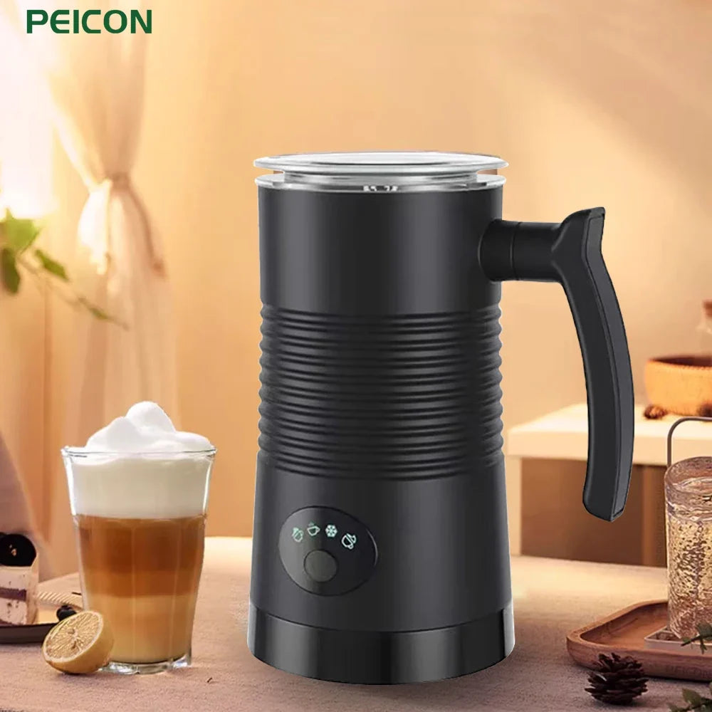FrothMaster 4-in-1 Electric Milk Frother – Effortless Hot & Cold Foam for Your Coffee Creations