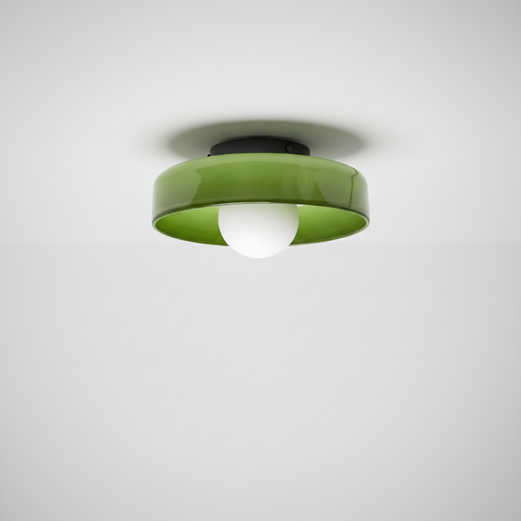 Contemporary Sphere Ceiling Light Fixture - Slim Design