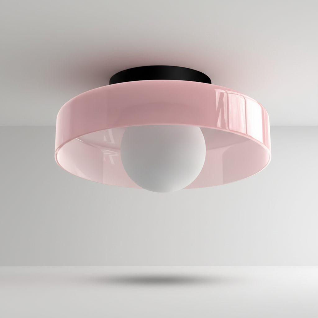 Contemporary Sphere Ceiling Light Fixture - Slim Design