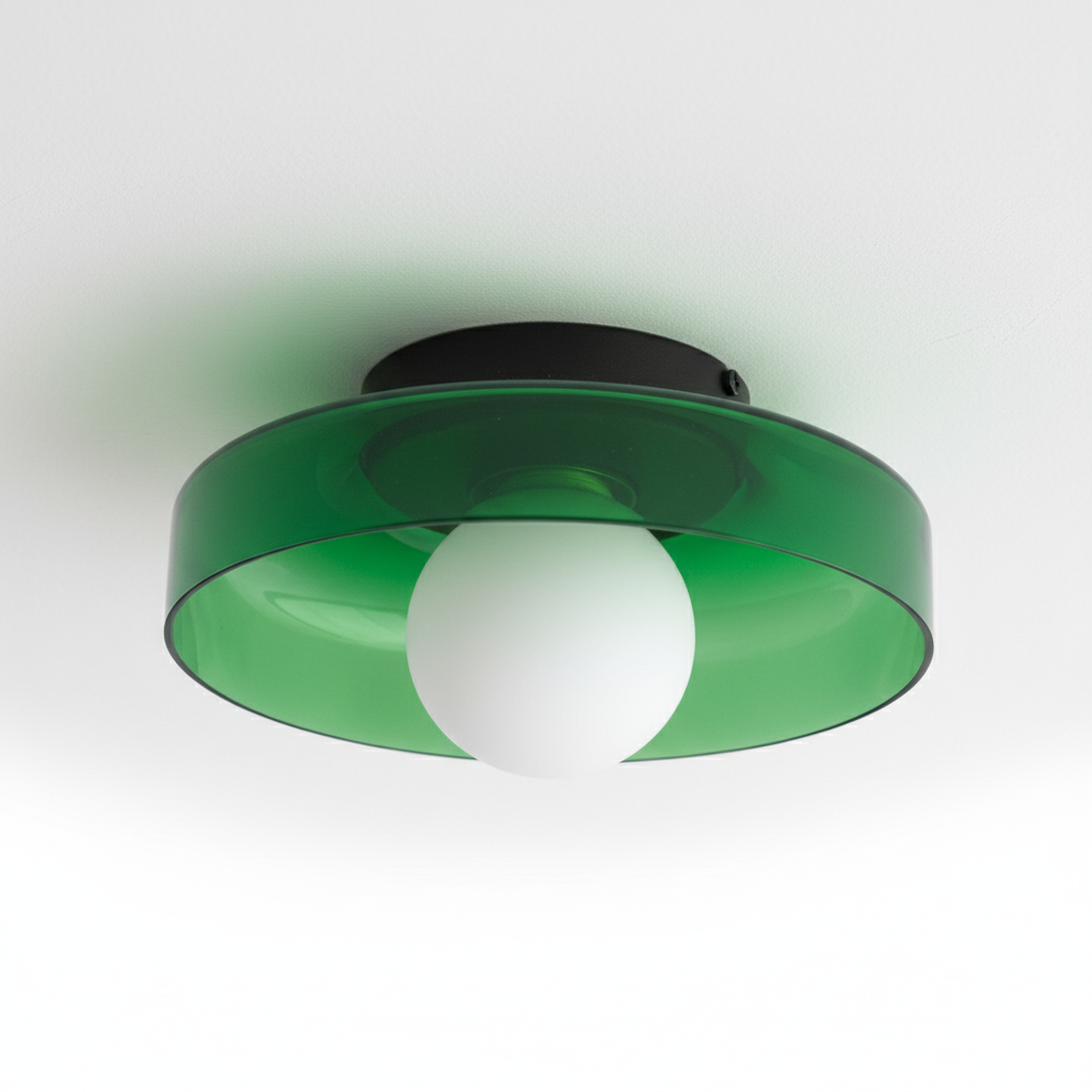Contemporary Sphere Ceiling Light Fixture - Slim Design