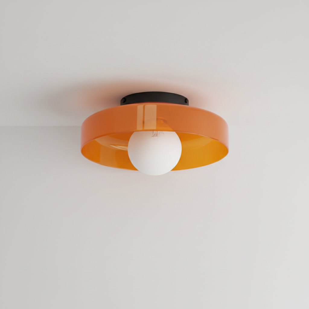 Contemporary Sphere Ceiling Light Fixture - Slim Design