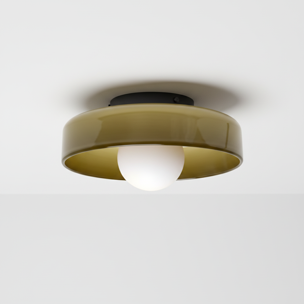 Contemporary Sphere Ceiling Light Fixture - Slim Design