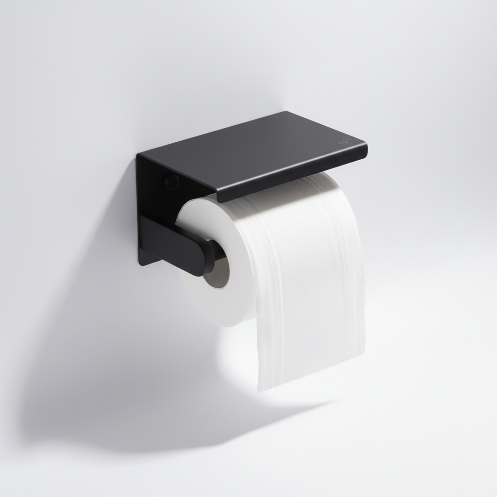 Space-Saving Wall-Mounted Toilet Storage Rack