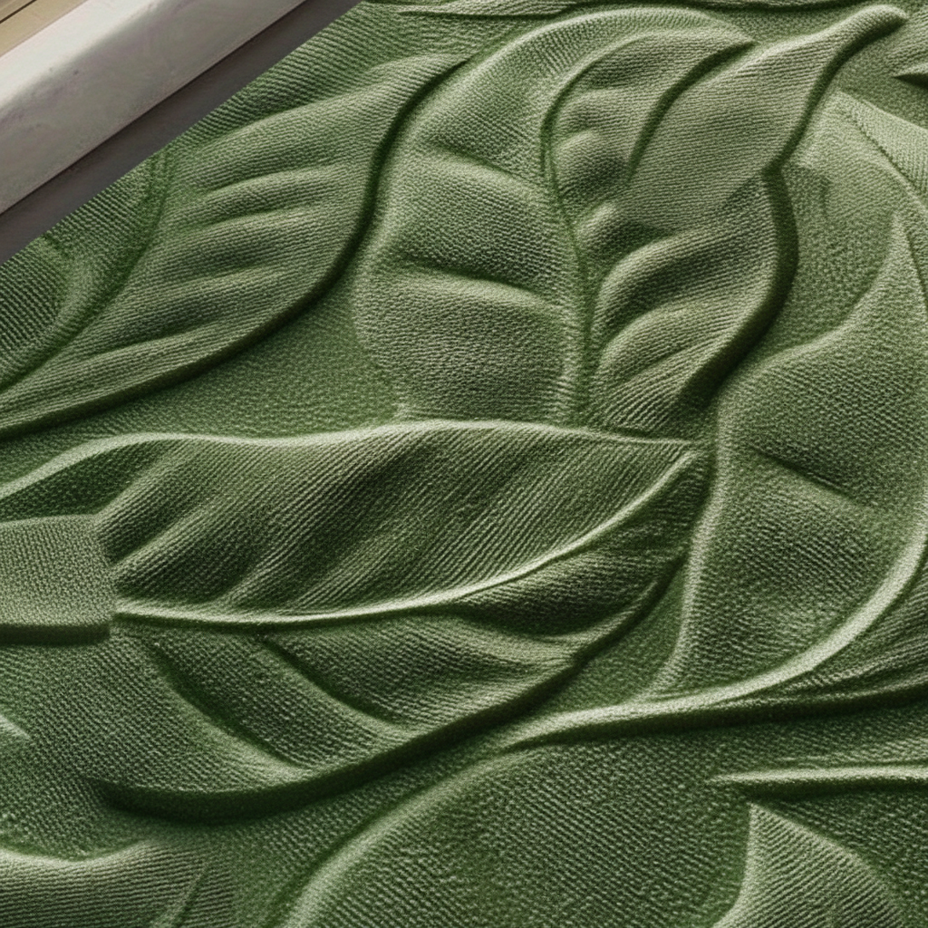 Leaf-Shaped Quick-Dry Bath Mat