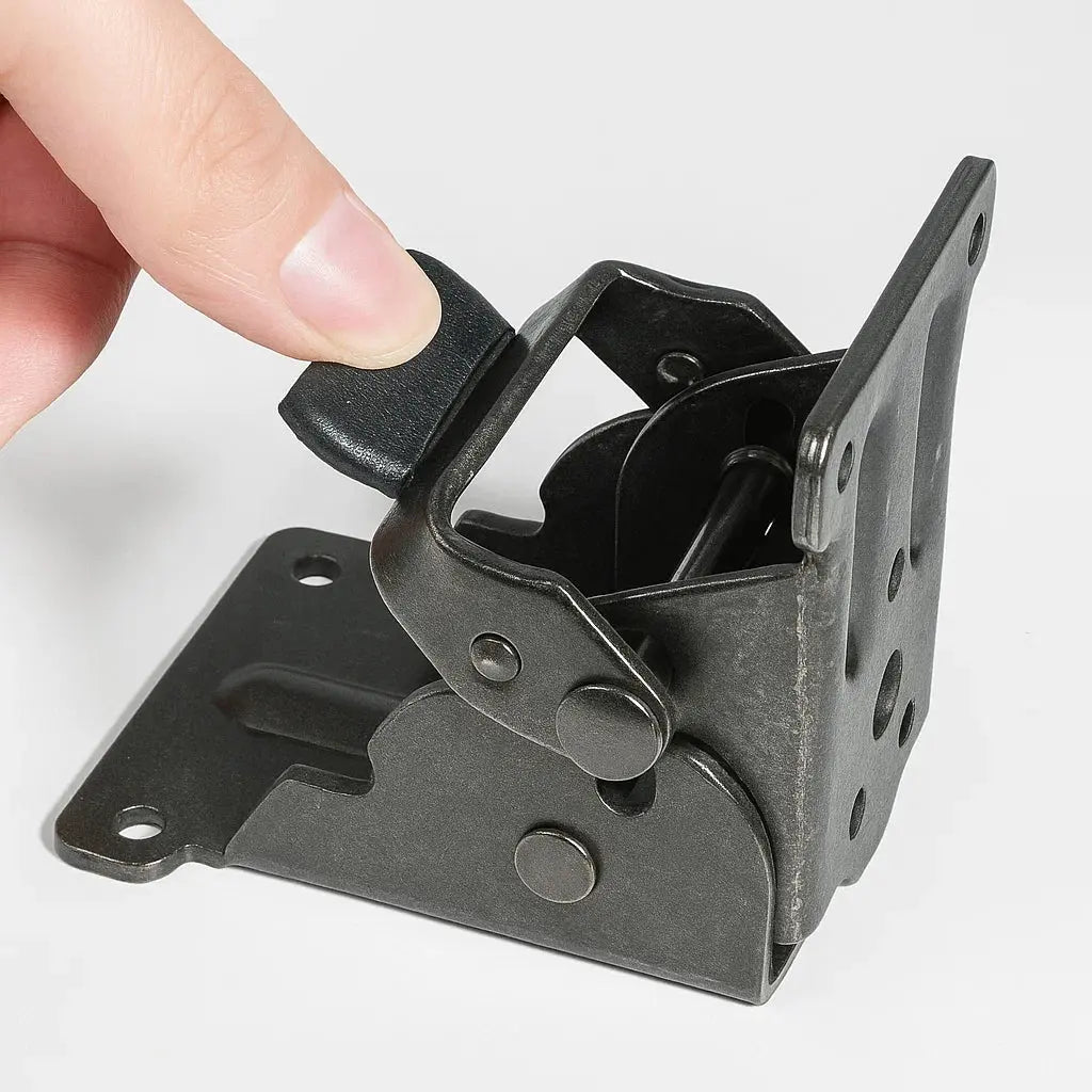 Space-Saving Auto-Lock Folding Brackets - 225kg Capacity, 2-Pack