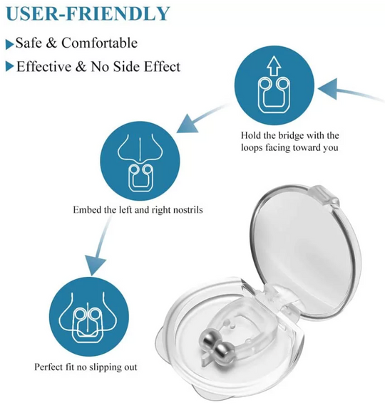 Silent Nights Magnetic Nasal Clips (2-Pack)